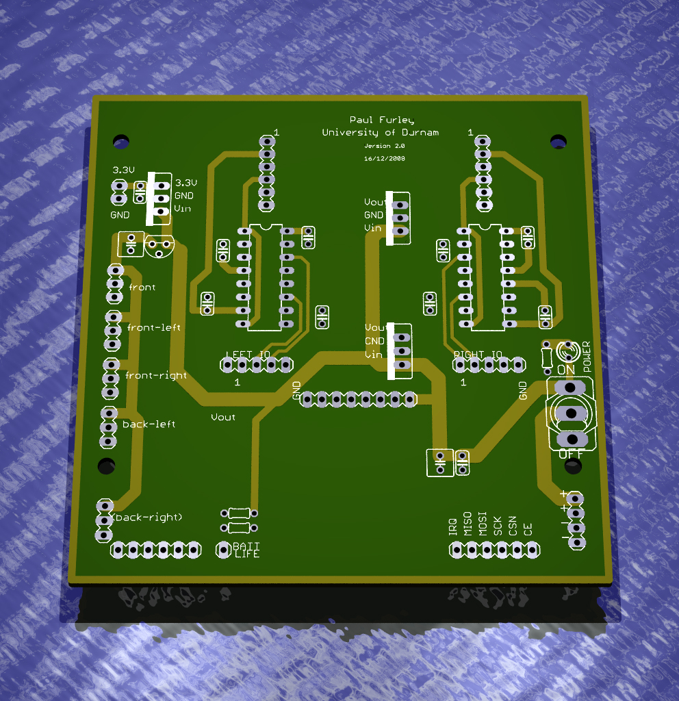 PCB 3D render topside