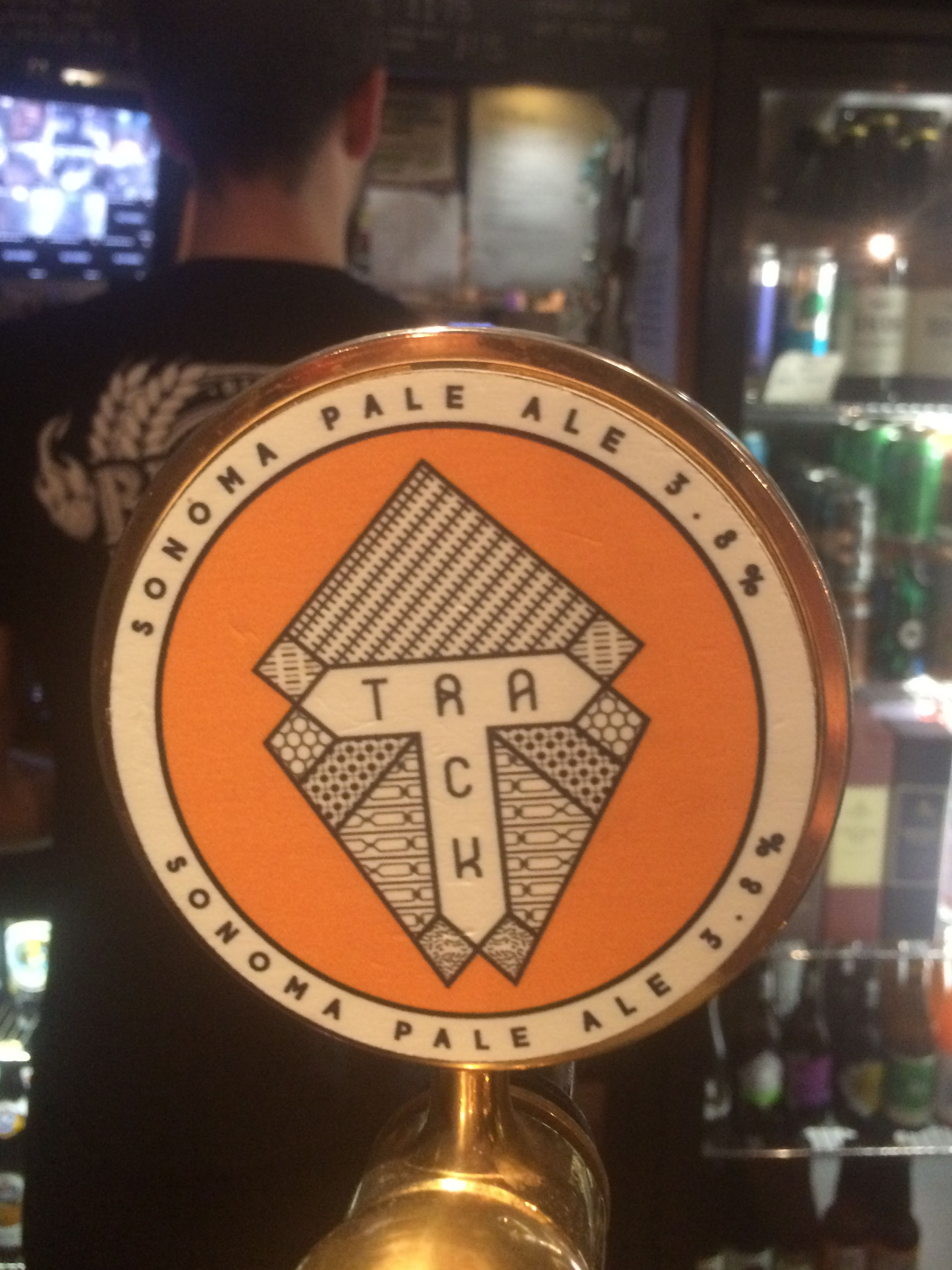 Pump handle of a fancy Manchester craft beer